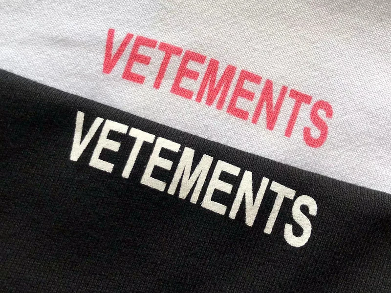 Y2k מנופחים Vetements קפוצ ' ון גברים נשים שחור לבן חולצות VTM Pullovers