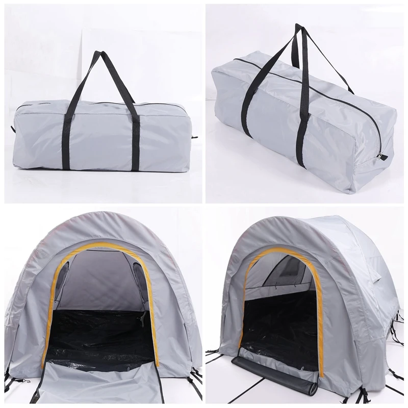 טנדר קמפינג Tenk 5.5'-6' עמיד למים מיטת משאית אוהל Pu2000mm שכבה כפולה 2 אדם נייד ישן באוהל