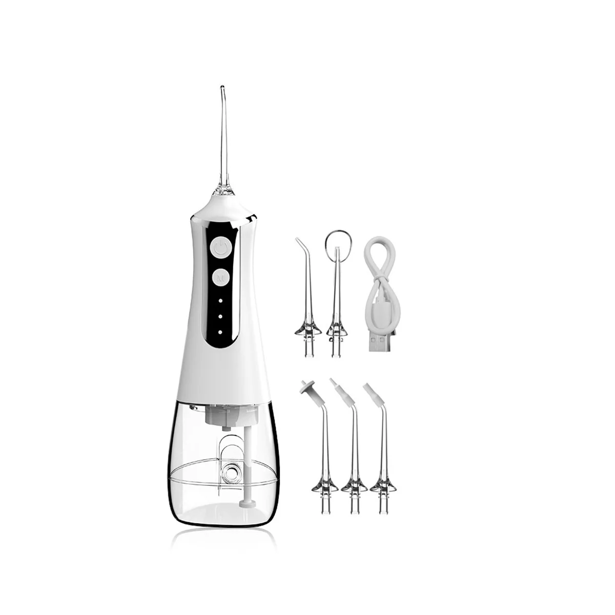 שיניים Oral Irrigator חוט שיניים לבחור הפה מכונת כביסה 5 Nozzels 3 מצבי נטענת USB, B