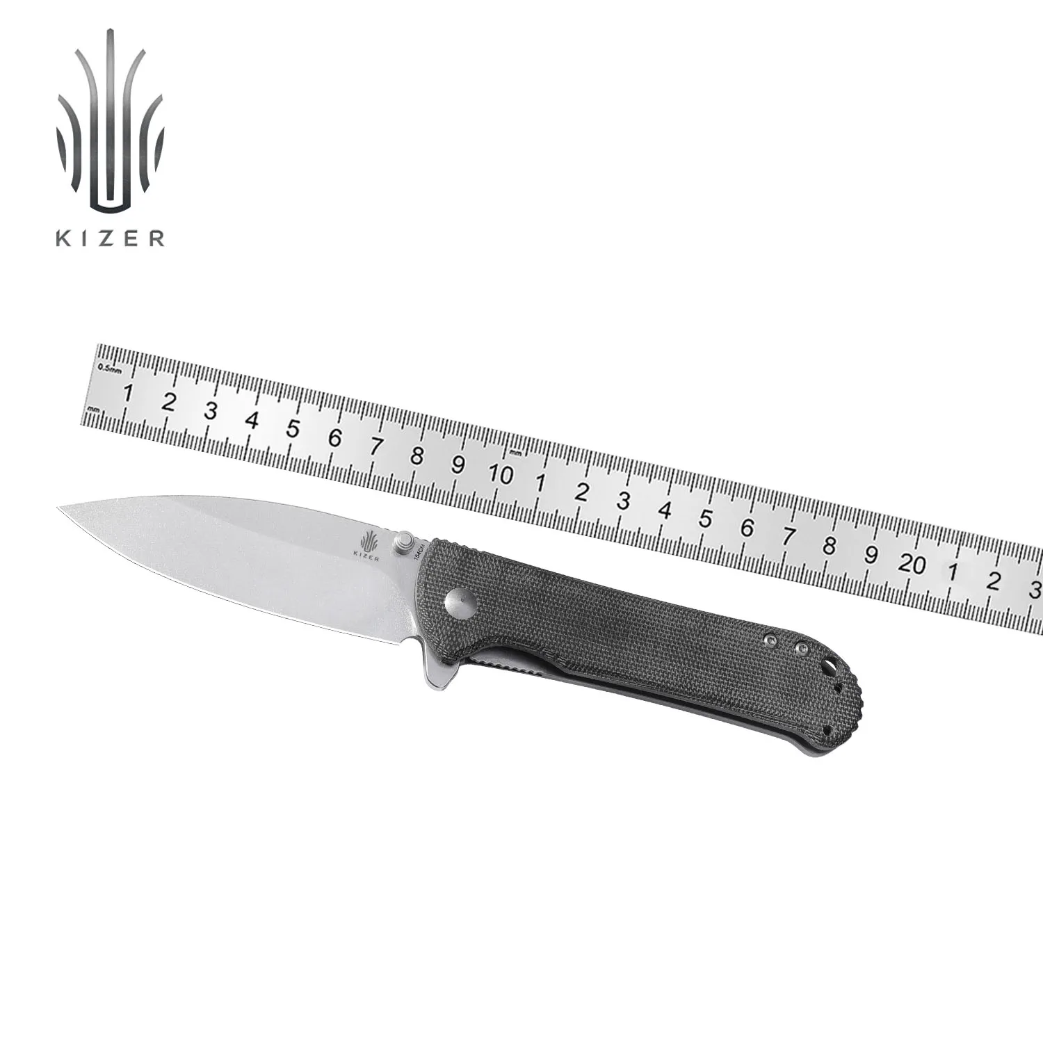 Kizer קיפול אולר מחטניים V V4609C1 2023 חדש טיטניום+Micarta להתמודד עם 154CM להב פלדה סכינים עבור גברים