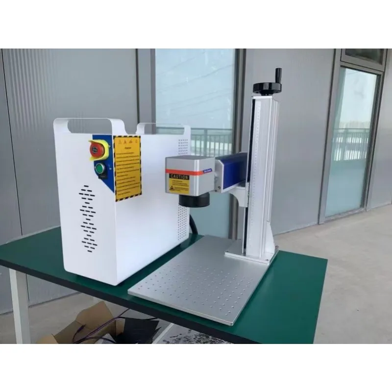 חסכוני מיני סיב לייזר ניידת סימון (הדפסה) מכונת חרט לייזר המכונה עבור חלקי רכב רכב מתכות