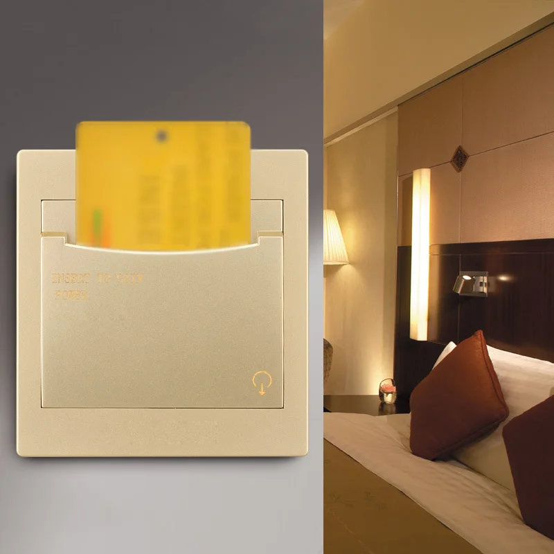 המלון Plug-in מתג החשמל AC 100-250V 40A להכניס כרטיס מתג הפעלה עם השהיית כיבוי הפונקציה עבור מלון הדלת פתוחה מתגים