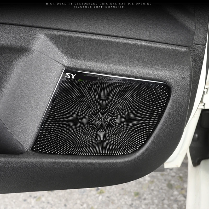 עבור ניסן Sylphy Sentra 2020 דלת המכונית השער הרמקול נשמע כרום משטח רמקול כיסוי לקצץ מסגרת מדבקה הפנים אביזרים