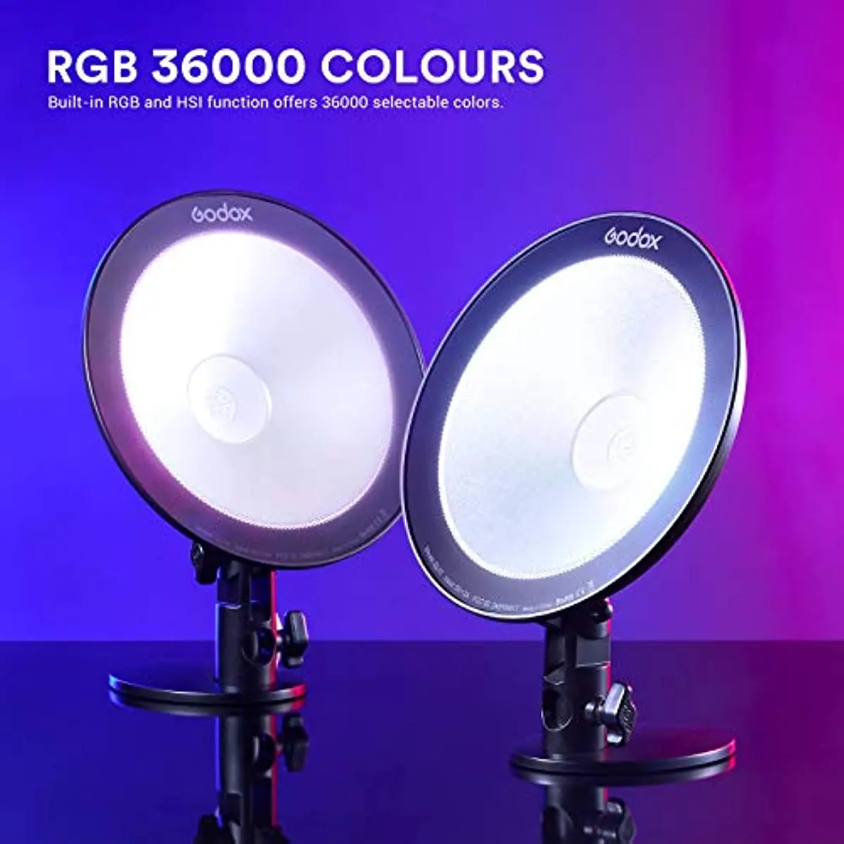 Godox CL10 RGB אור מקיף 36000 צבעים LED RGB האווירה אור רקע עם 39 מיוחדים אפקטים של אור האפליקציה/שליטה מרחוק