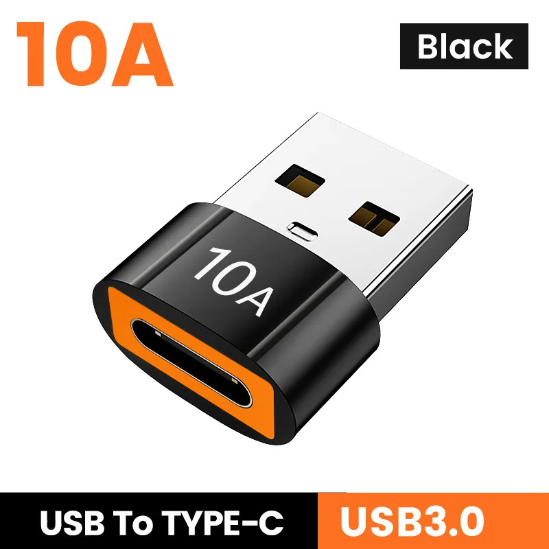100pcs/lot 10A מיני OTG טלפון מתאם USB3.0 להקליד C מתאמים עבור PC נתוני משטרת כבל טעינה ממיר עבור כל סוג-C טלפונים