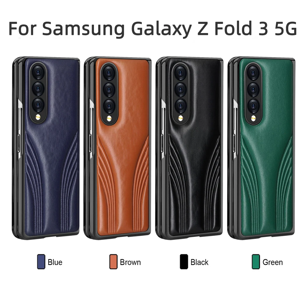 Case for Samsung Z Fold3 מקרה אסתטי כיסוי עבור Samsung Galaxy Z קיפול 3 5G SM-F926 7.6 אינץ Fundas עור אופנה יוקרתי קאפה