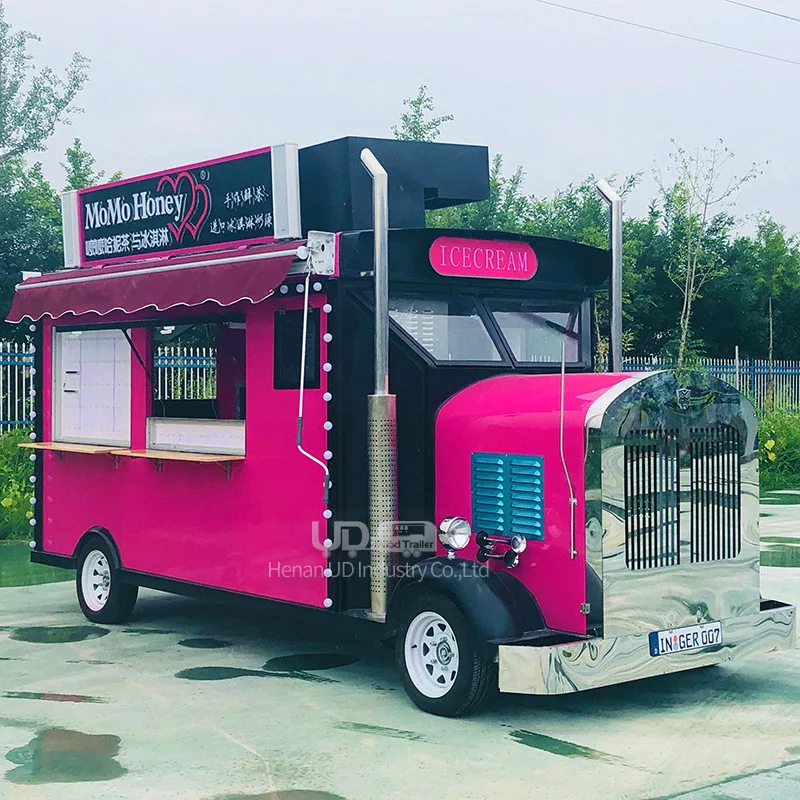 דובאי השתמשו מיני נייד מטבח קפה ואן גלידה, עגלת יצרנים לקנות וינטג חשמלי משאית המזון