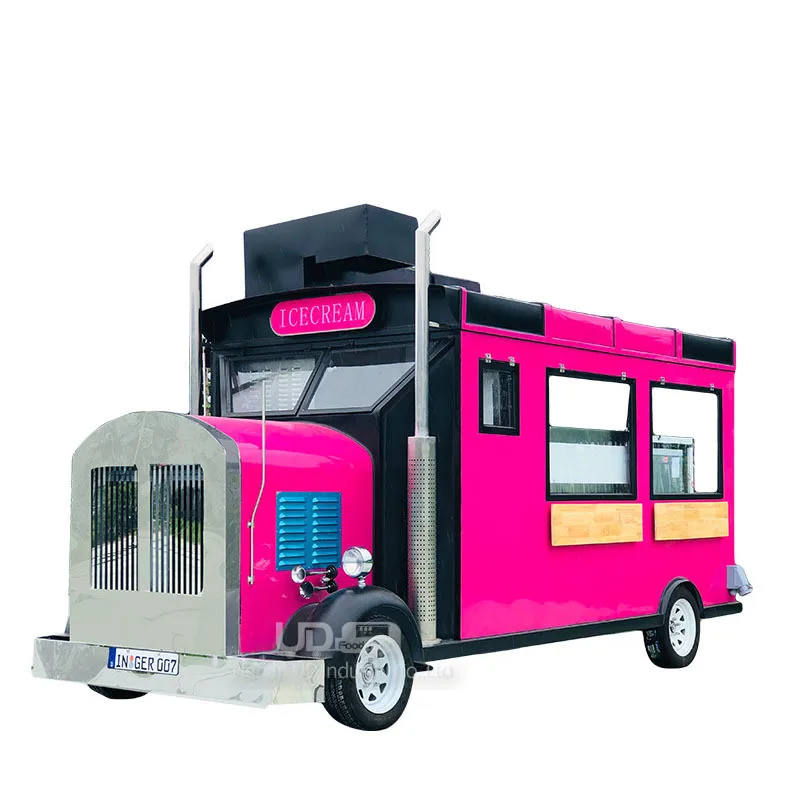 דובאי השתמשו מיני נייד מטבח קפה ואן גלידה, עגלת יצרנים לקנות וינטג חשמלי משאית המזון