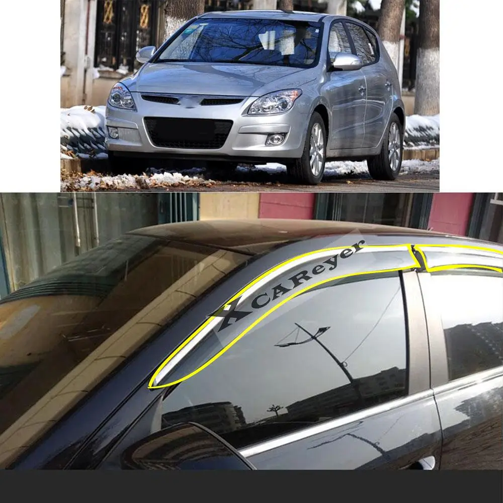 עבור יונדאי I30 2009-2010 2011-2021 הרכב הגוף סטיילינג מדבקת פלסטיק בחלון זכוכית רוח מגן גשם/שמש השומר פתח חלקים