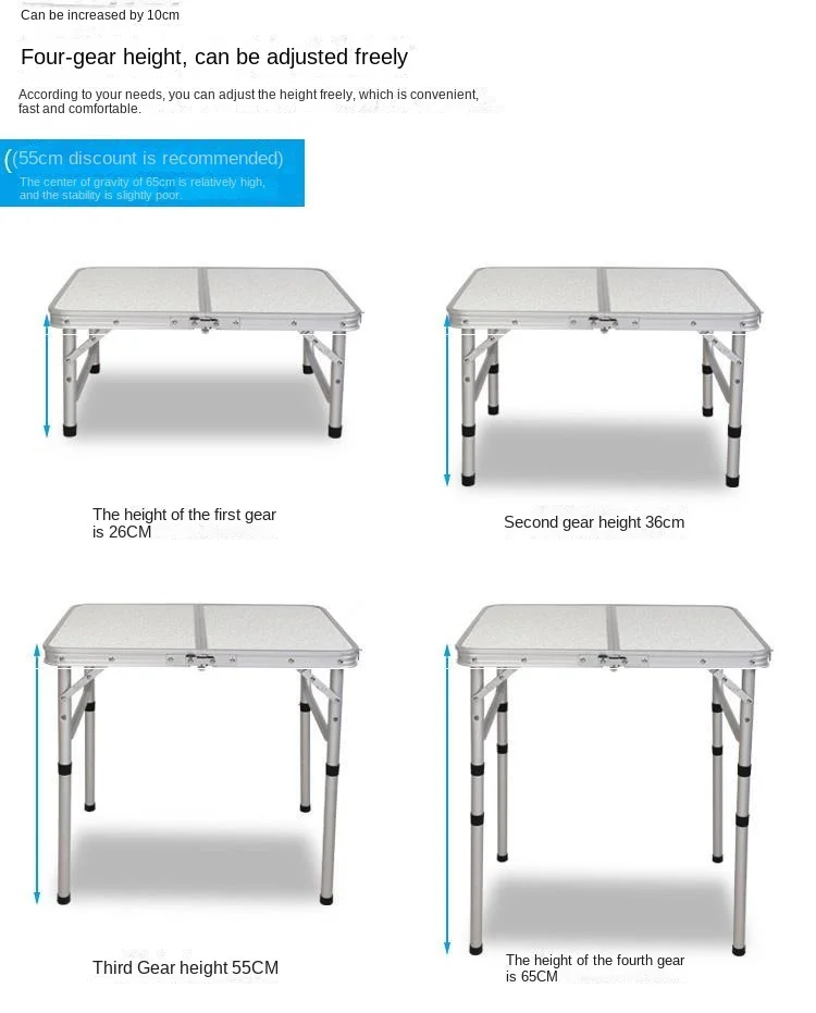 מתקפל שולחן נייד חיצוני FurnitureForPicnic ציוד מחנאות המחשב למיטה אור אולטרה קיפול שולחן אלומיניום סגסוגת