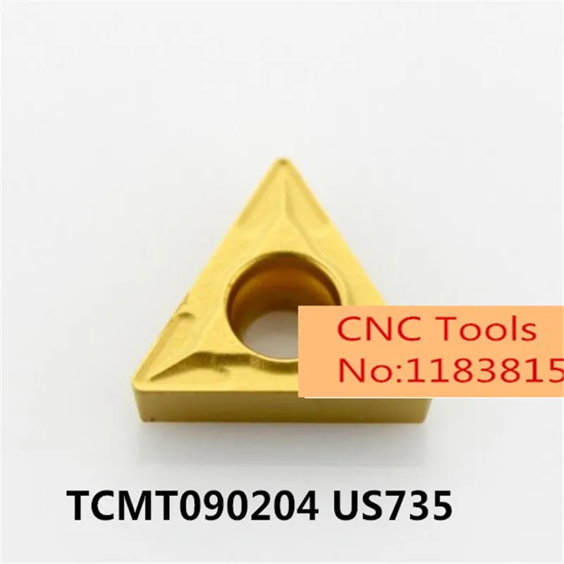 TCMT090204 US735 100% מקורי קרביד מוסיף על מחרטה קאטר כלי מפנה בעל משעמם בר cnc נירוסטה