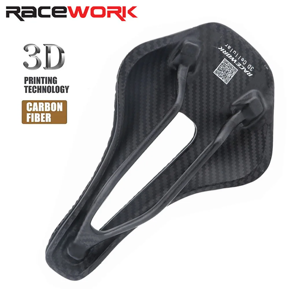 RACEWORK 3D מודפס סיבי פחמן אוכף MTB אופני כביש האולטרה חלול מושב אופניים הרים חלת דבש לנשימה אוכפים חלקים