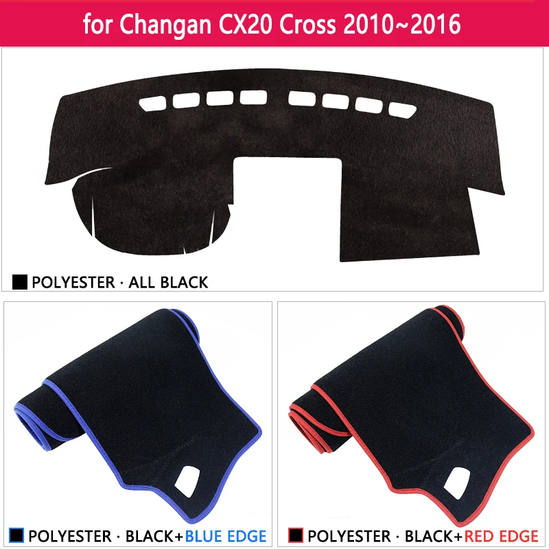 לוח המחוונים כיסוי לוח שטיח שטיח משטח עבור Changan CX20 קרוס 2010~2016 2011 שמשיה להגן על המכונית הפנימי מדבקת שטיח אביזרים