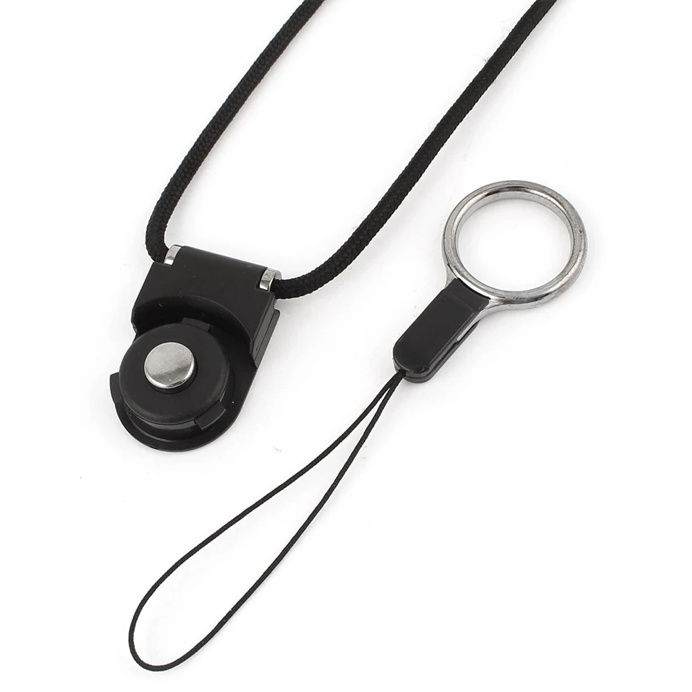 להגן על מקרה סיליקון שחור + טבעת נתיקה רצועה לצוואר+מגן מסך עבור GPS Garmin GPSMap 66 66S 66ST 67
