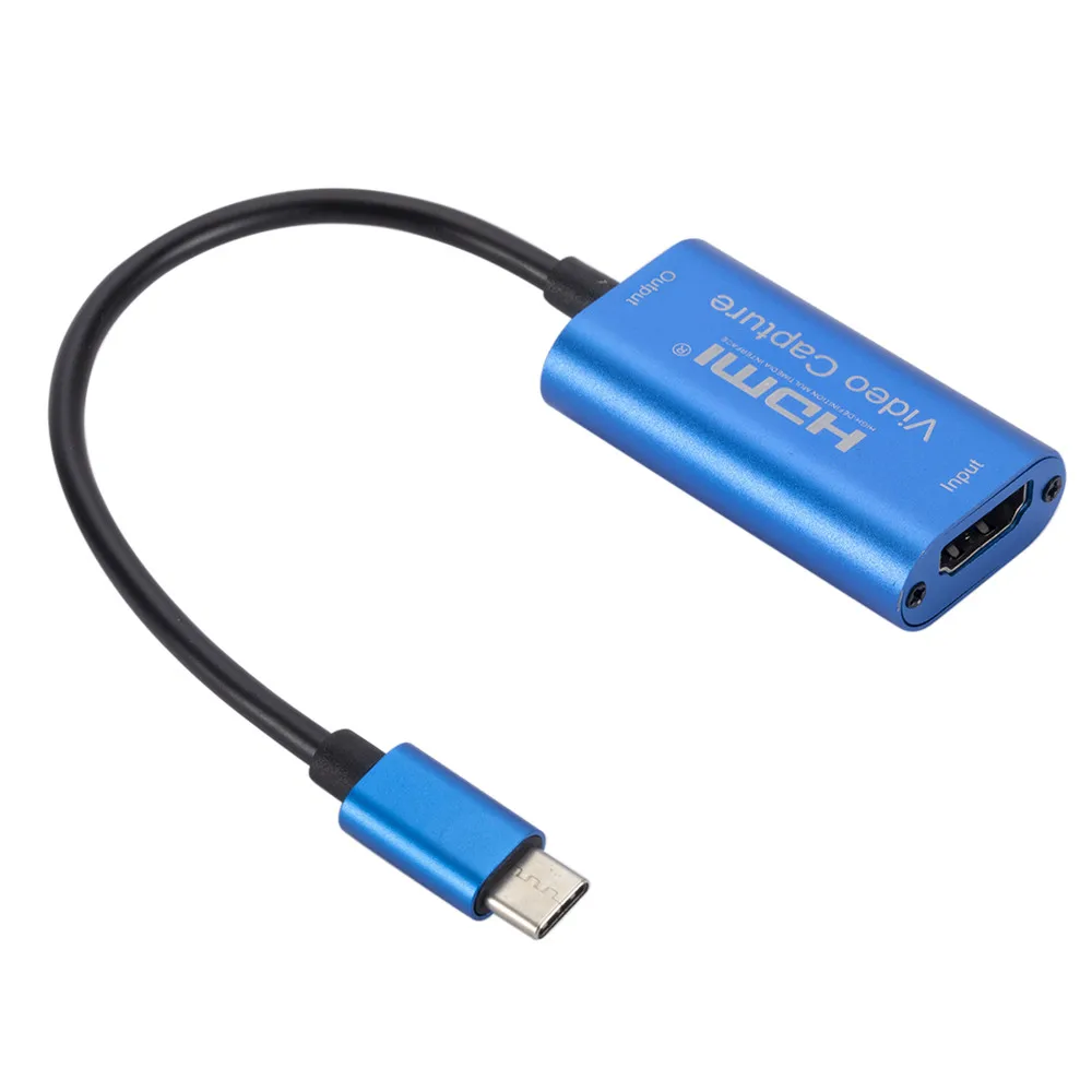 kebidumei HD 1080P HDMI תואם מסוג-C/USB/מיקרו USB עם קו לכידת וידאו כרטיס משחק שיא של הזרמת שידור