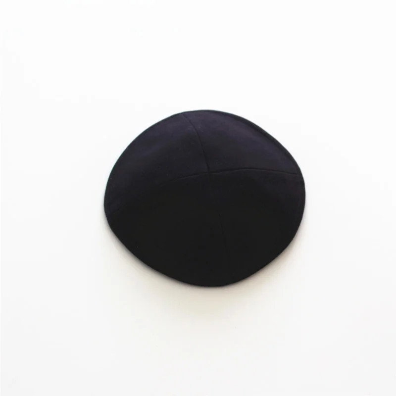 שחור כיפה יהודי מוצק באיכות גבוהה כובע כפת 16cm Kipot טרם נענתה היהודי קאפ