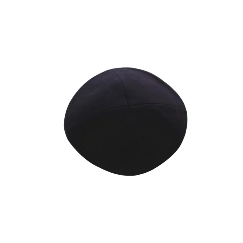 שחור כיפה יהודי מוצק באיכות גבוהה כובע כפת 16cm Kipot טרם נענתה היהודי קאפ