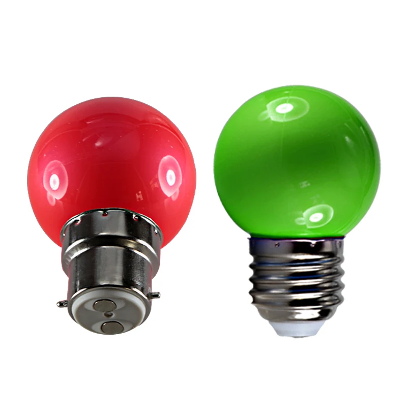 Bombillas G45 מיני צבעוני RGB Led נורת E27 B22 110v 220v 12v 24v חיצונית לקשט מנורה חג המולד תאורה IP65 12 24 V