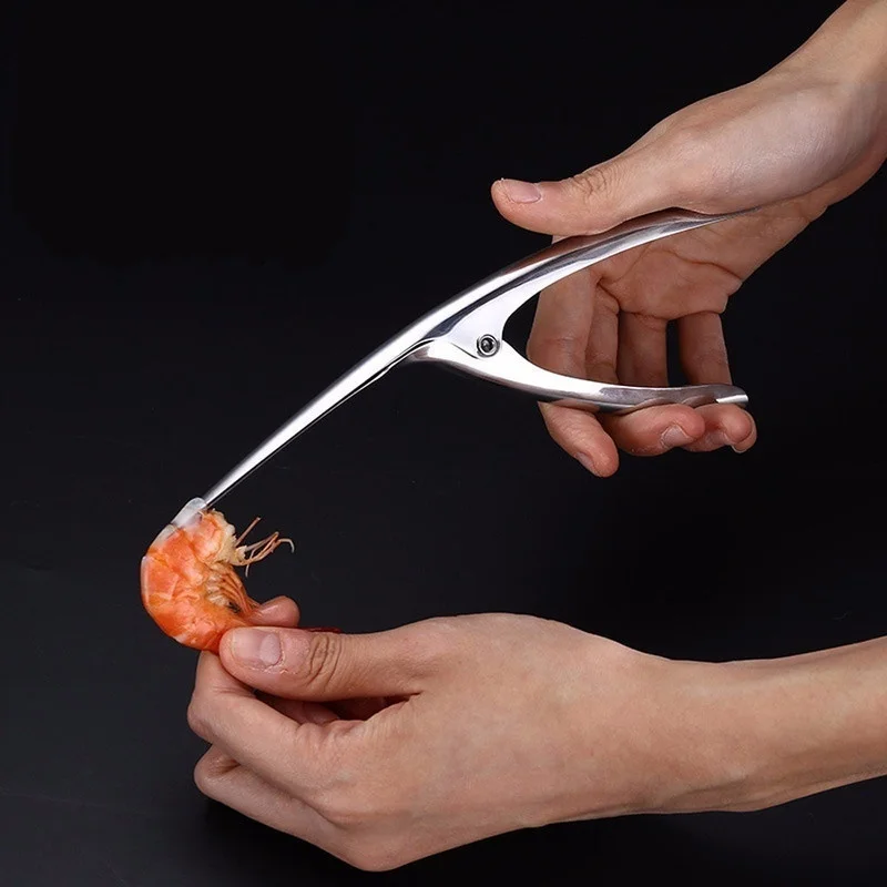 נירוסטה סרטנים מקלף שרימפס Deveiner לקלף מכשיר יצירתי כלי מטבח גאדג ' טים בישול מאכלי ים כלים