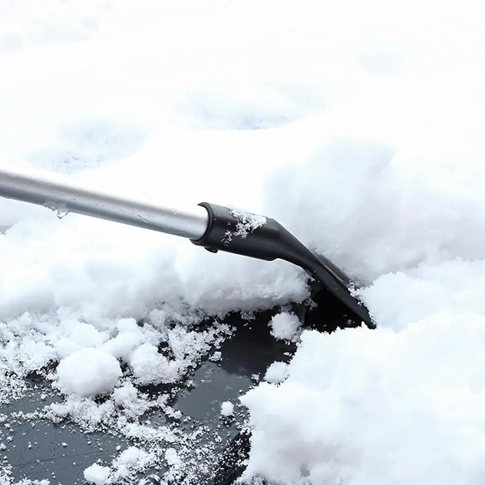 1 סט שימושי קרח מברשת מגרד ידית ארגונומית חסון שלג קרח מסיר על רכב שלג מגרד מברשת