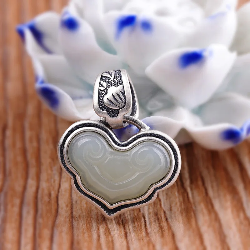 KJJEAXCMY בוטיק תכשיטים S925 מכסף תכשיטים של נשים משאלת לב ו Tianyu לב-תליון בצורת