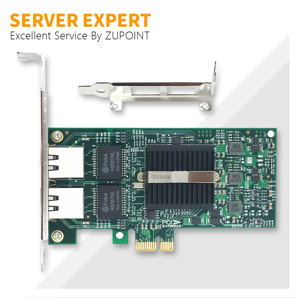 ZUPOINT 82575EB Gigabit Server Adapter Dual Port Gigabit OEM ממשק רשת בקר E1G42ET/EF/E1G44ET כרטיס רשת
