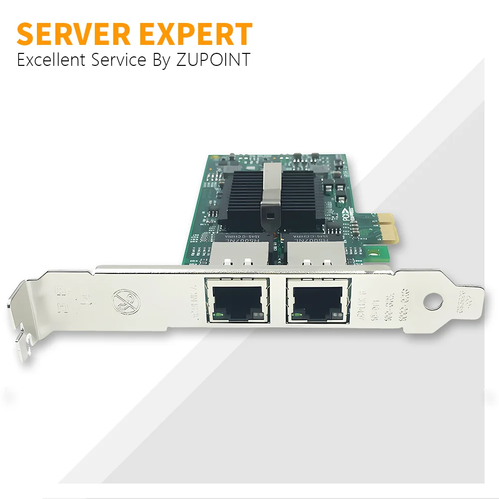 ZUPOINT 82575EB Gigabit Server Adapter Dual Port Gigabit OEM ממשק רשת בקר E1G42ET/EF/E1G44ET כרטיס רשת
