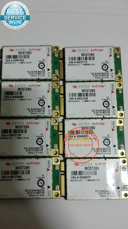 JINYUSHI על MC5728V Mini PCIe 3G HSPA+ EV-do ראב WLAN-כרטיס במלאי החליפה צפון אמריקה גרסת ספרינט