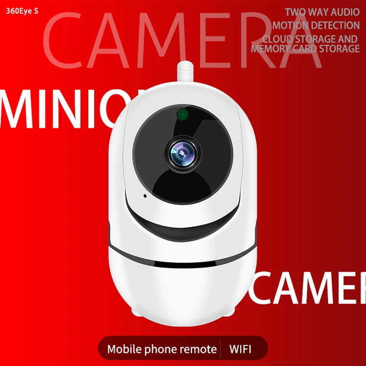 2MP 1080P 360Eyes PTZ אלחוטית אינטרקום מצלמה IP הפחתת רעש ראיית לילה IR אבטחה בבית בייבי מוניטור