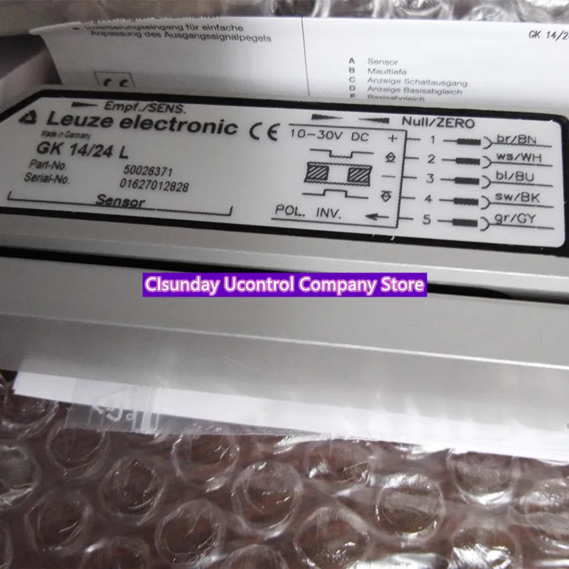 מקורי חדש LEUZE GK 14/24 L שקוף נייר תווית זיהוי החיישן שוקת סוג עין חשמלית