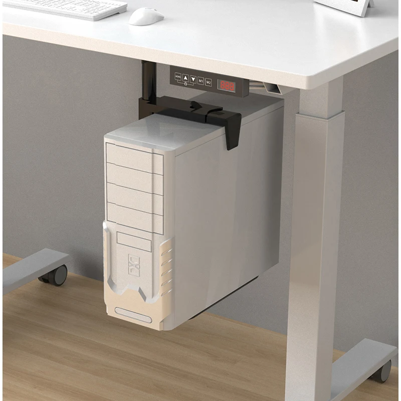 אוניברסלי למחשב מקרה מחזיק מתחת לשולחן הקיר בצד המעבד סטנד מתכוונן למחשב המרכזי קולב המארח את תיבת לעמוד מגש סוגר מתלה