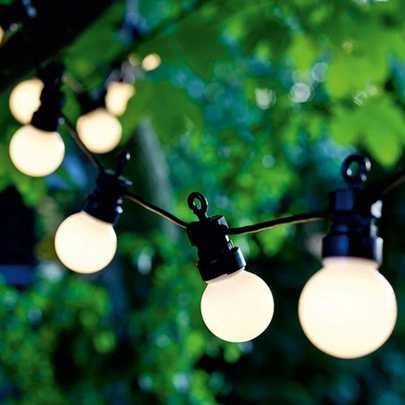 הוביל G50 אורות מחרוזת חיצוני עבור חג המולד זר אור קישוט פיית הנורה החתונה המנורה בגינה קל לשימוש
