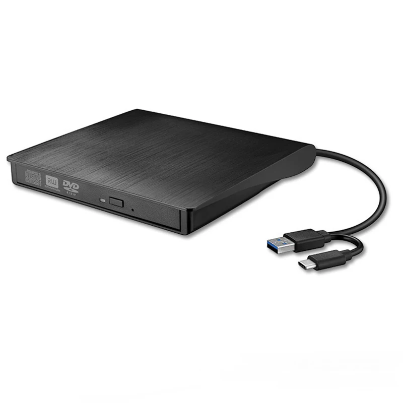 DVD חיצוני USB 3.0 דק נייד כונן אופטי צורב הקורא שחקן מגש סוג עבור ה-MacBook Air M2 MacBook Pro 13 שקית 16