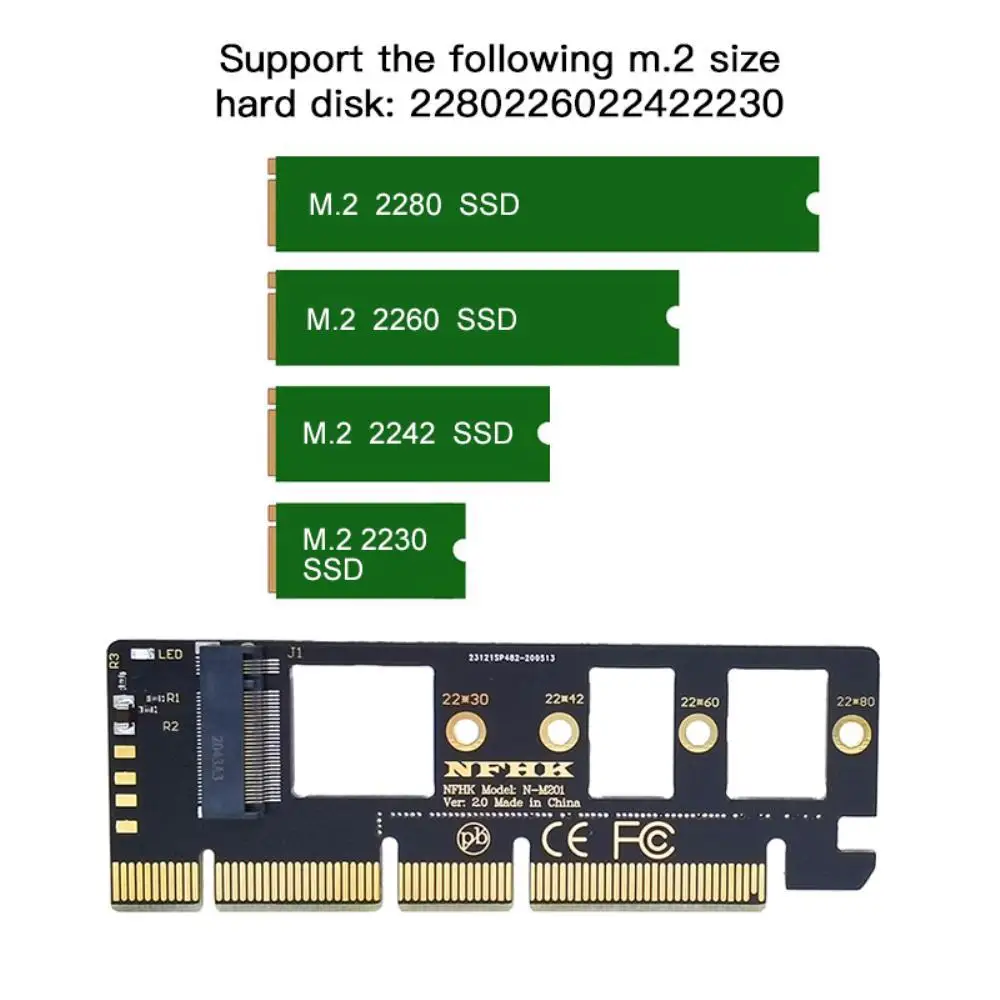 NVMe PCIe M. 2 NGFF SSD ל PCI-E X1 כרטיס מתאם PCI-E מ. 2 עם הסוגר על 2230-2280 גודל M2 Pcie מתאם X16 X4 משלוח חינם