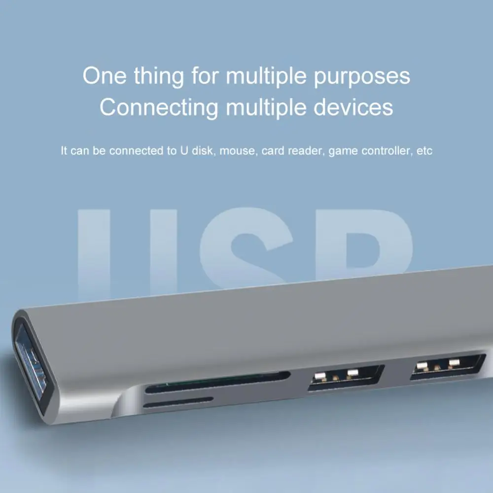 1~10PCS עבור Macbook 13 15 סוג C רכזת נייד כרטיס הקורא עם Sd Tf יציאות Usb פיצול רכזת ממיר במהירות גבוהה