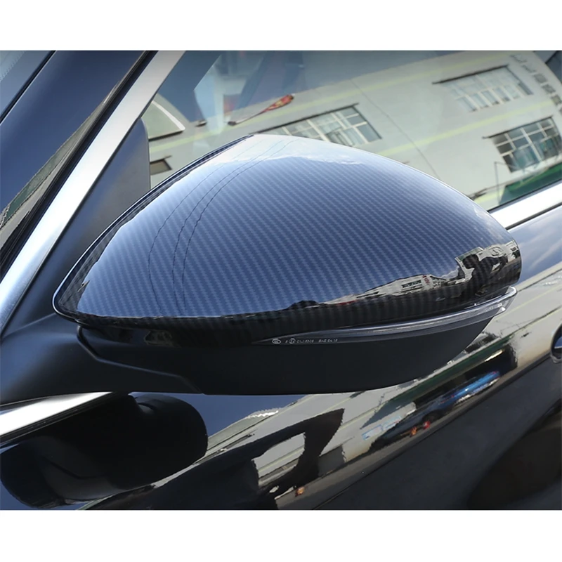 עבור אלפא רומיאו ג ' וליה Stelvio Grecale 2015-2023 אמיתי סיבי פחמן למכונית דלת צד כנף אחורית מראה כיסוי לקצץ כובע אביזרים