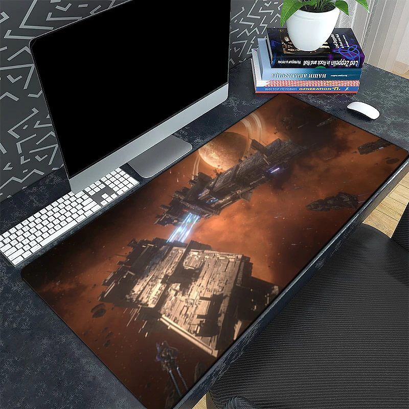 Mousepad Sci-Fi חלל היקום השולחן מחצלת Mause משטח גדול עכבר גיימר מקלדת משחקים רפידות ואביזרים מגן המחשב