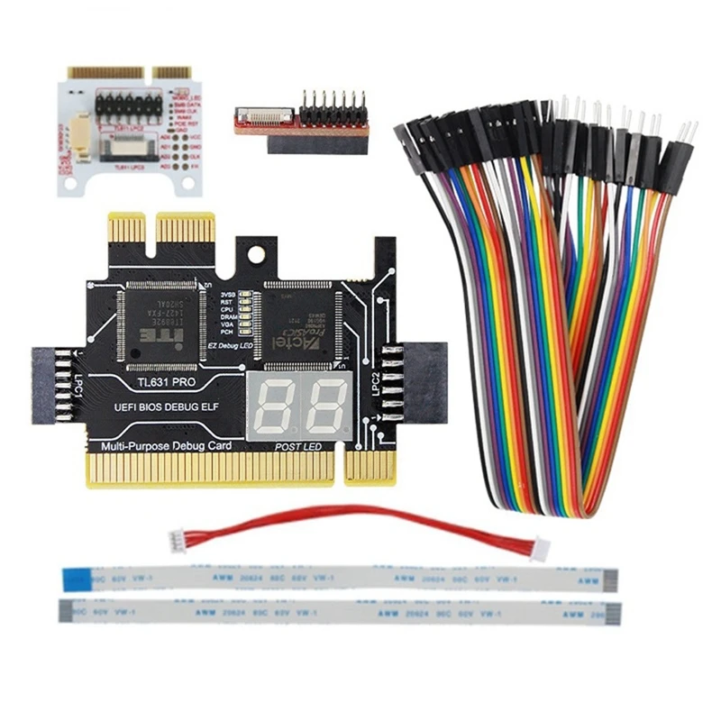 TL631 Pro אבחון כרטיס+כרטיס הרחבה PCI PCI-E Mini PCI-E לוח האם תכליתי
