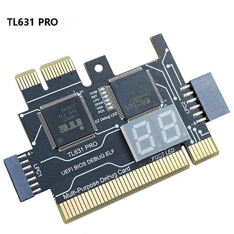 TL631 Pro אבחון כרטיס+כרטיס הרחבה PCI PCI-E Mini PCI-E לוח האם תכליתי