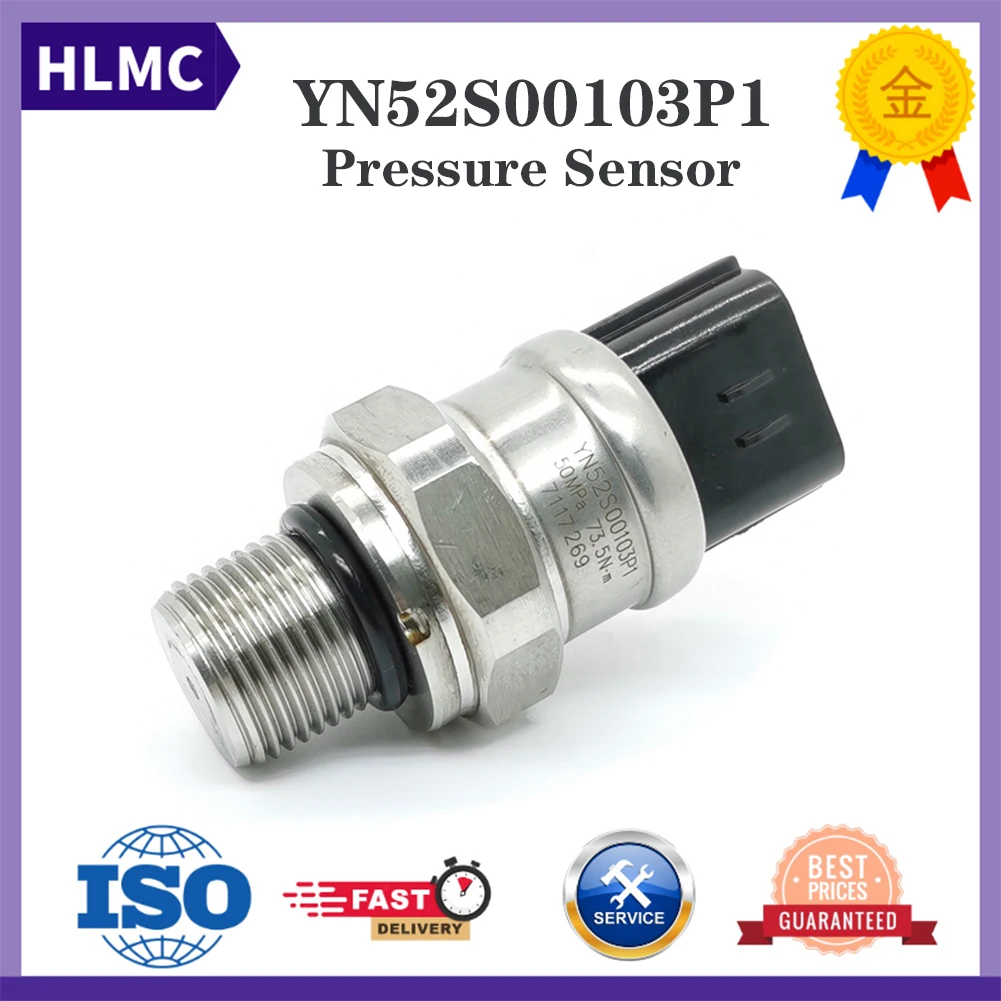חלקי מכונות גבוה שמן לחץ חיישן YN52S00103P1 על Kobelco SK200-5 SK200-6 SK200-8