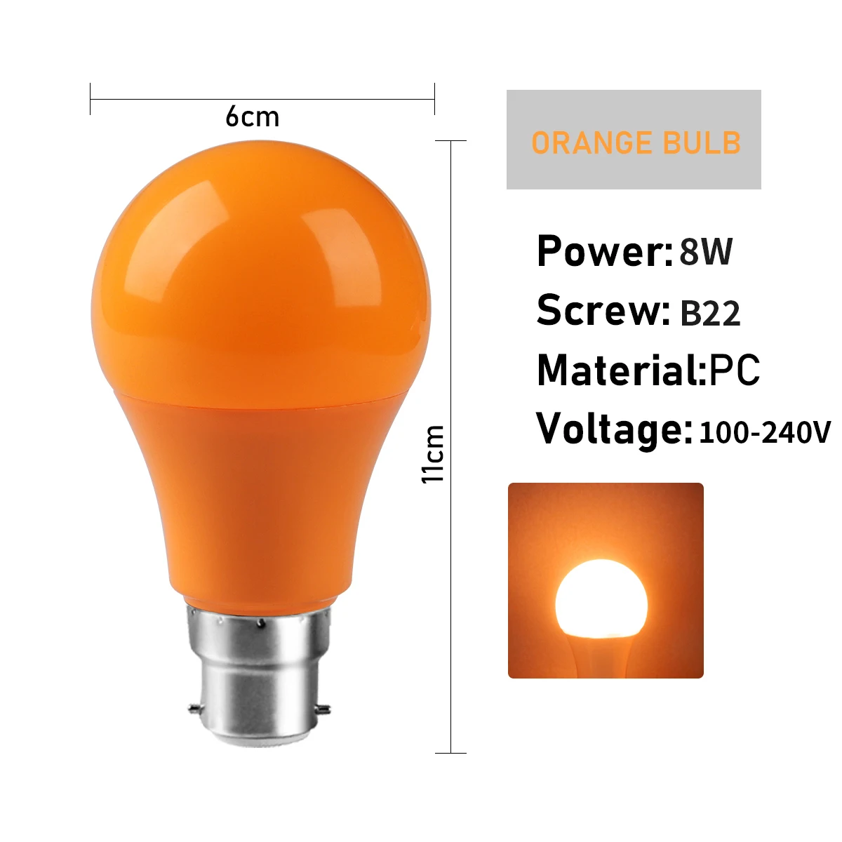 Led צבעונית הנורה מנורת Bomlillas E27 B22 בסיס צבעוני Led אור Lampada המבחנה 8W AC 100-240V פנס A60 נורות עיצוב הבית