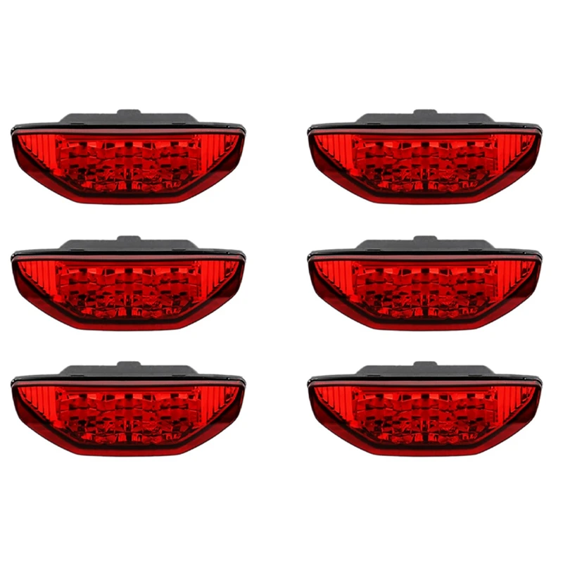 6X אדום טרקטורונים פנס אחורי פנס אחורי עבור הונדה TRX420 TRX500 בוקר פורמן TRX 400EX הרוביקון TRX250 2006-2015