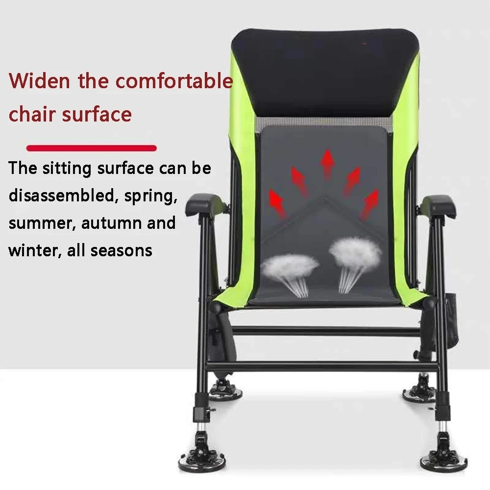 חדש חיצונית מתקפלת דיג כיסא כורסה ארבע-רגליים מתכוונן תכליתי נייד חוף הכיסא