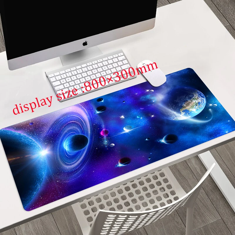 Galaxy אמנות הדפסה XL משטח עכבר גיימר אביזר חם גדול נעילת מחשב קצה המקלדת מחצלת אנימה דברים מוזרים Dropshipping