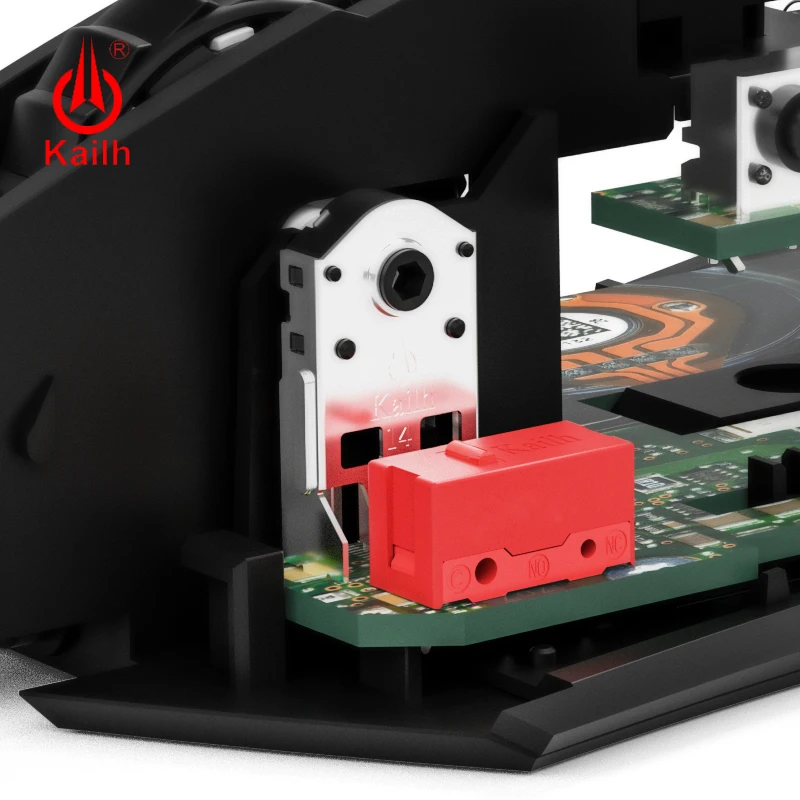 8pcs Kailh אדום Micro Switch 60M החיים עכבר המשחקים Micro Switch 3 סיכת נקודה אדומה בשימוש על עכברים למחשב שמאל ימין כפתור GM4.0