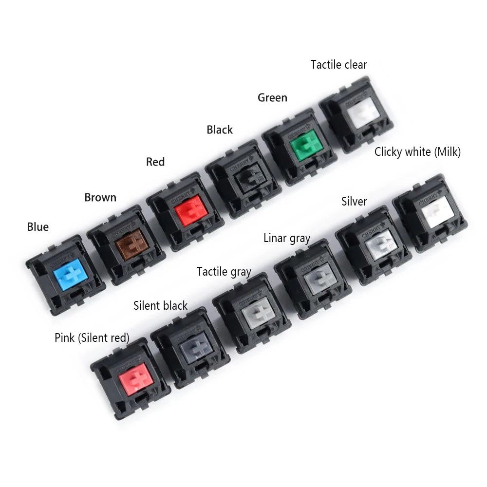 מקורי MX דובדבן מכני להחליף שחור כחול אדום חום ירוק ורוד סילבר 3-pin דובדבן מתג החלפת מקלדת מכנית