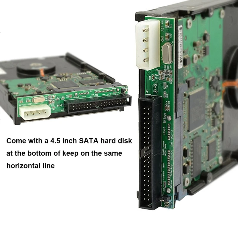 3X 7+15Pin 2.5 Sata נקבה 3.5 אינץ ' Ide, Sata Ide מתאם ממיר זכר 40 יציאת ה-Pin עבור אתא 133 100 דיסק Cd