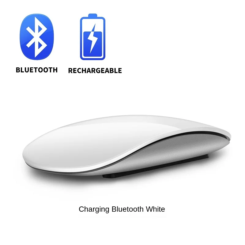 נטענת עכבר עכבר Bluetooth אלחוטי עכבר קשת מגע קסם עכבר ארגונומי דק עכבר אופטי עבור iPhone Macbook