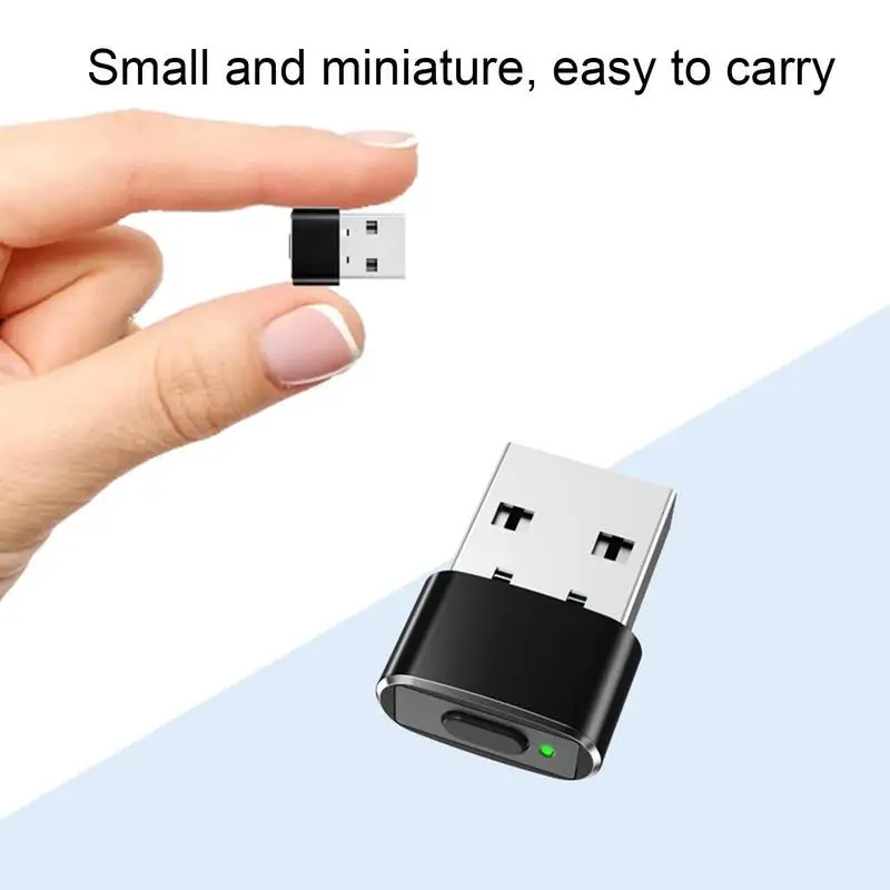 עכבר Mover Jiggler לגילוי יציאת USB מנענע מחשב נייד לדמות העכבר תנועה למנוע מחשב נייד נכנס לישון.