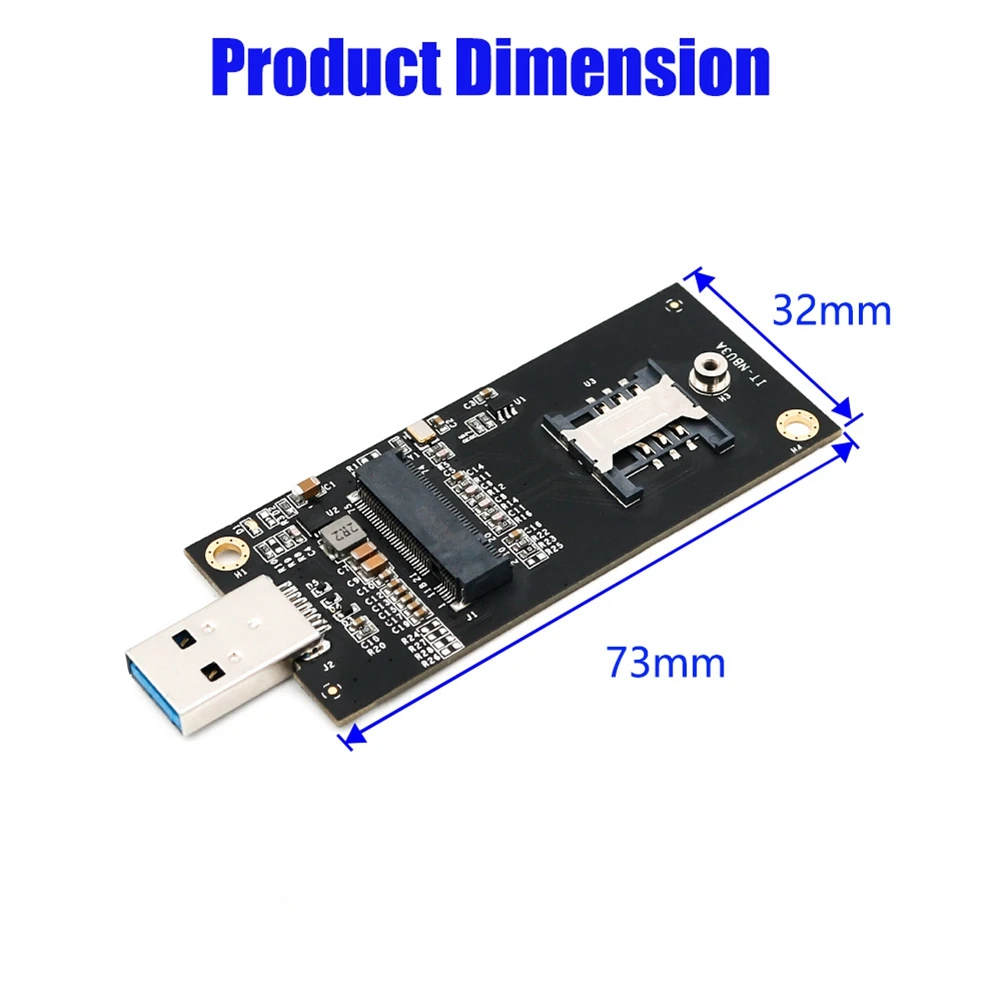 USB3.0 כרטיס הרחבה M. 2 USB מתאם מ. 2 NGFF USB ממיר עם SIM 6Pin חריץ עבור 3G / 4G / 5G WWAN/LTE מודול